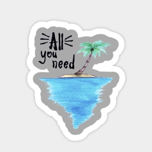 Desert island Sticker